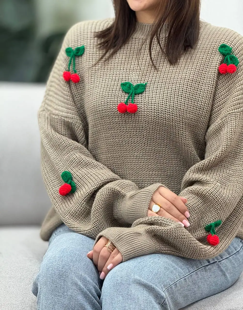 پلیور بافت آلبالو 1